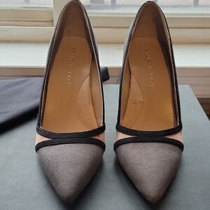 Kelly & Katie Gray and Black Stiletto Heels